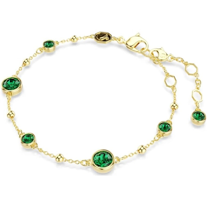 Dainty Esmeralda Pulsera | Oro