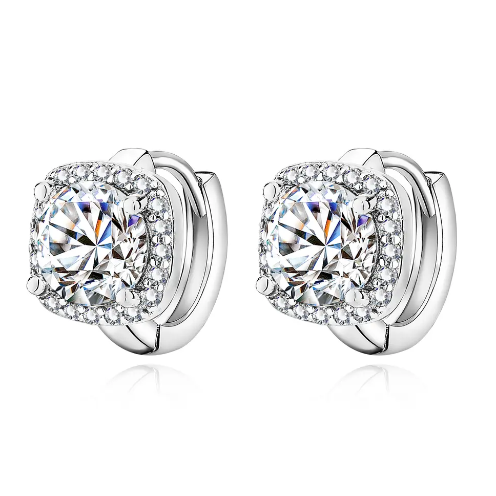 Nadine square aretes | Oro