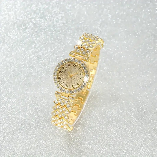 Luxe Radiance Oro Watch & Set de Pulseras | Oro