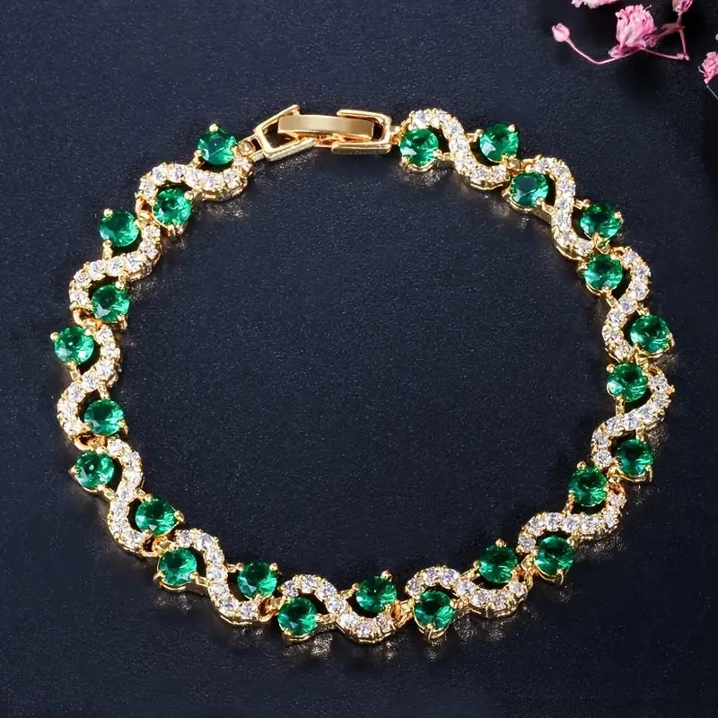 Oro Esmeralda Halo Pulsera