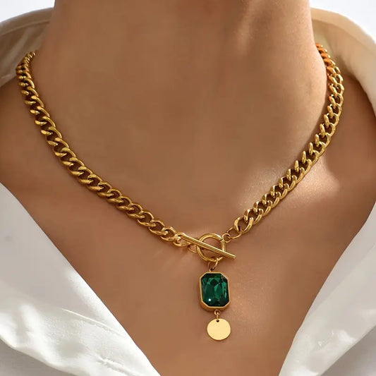 Oro Esmeralda Chain Collar