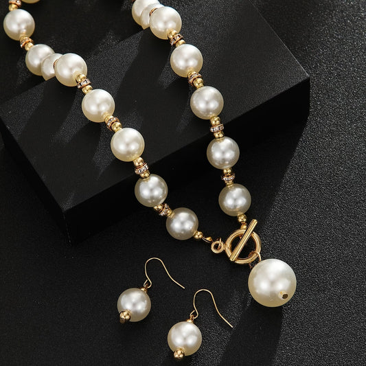 Chunky Perla Statement Set de Collares