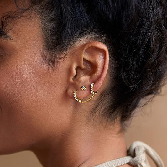 Sunburst Aretes | Oro