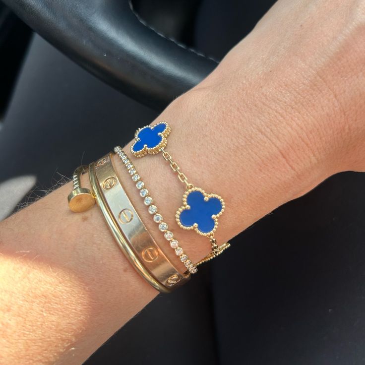 Clover Pulsera Blue