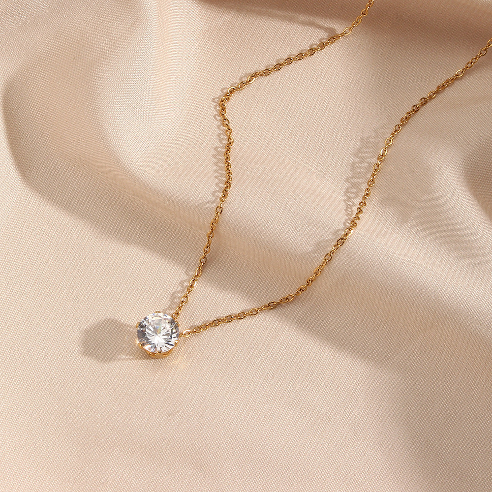 Kyla Solitaire Oro Collar