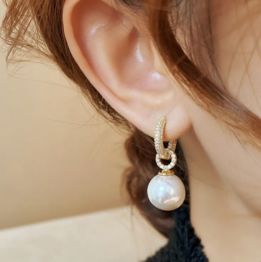 Stunning Aretes de Perlas