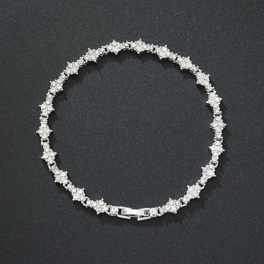 Classic Cluster Pulsera Tenis | Oro