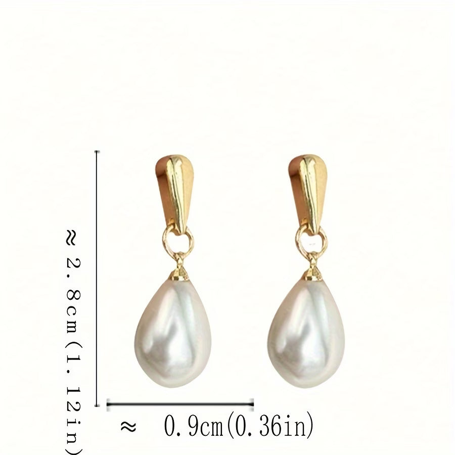 Floating Aretes de Perlas