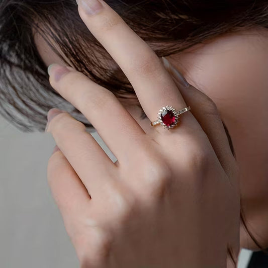 Empress Red Anillo | Oro