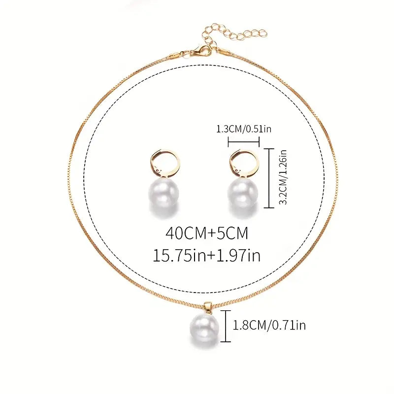 Golden Grace Set de Joyas con Perlas | Oro