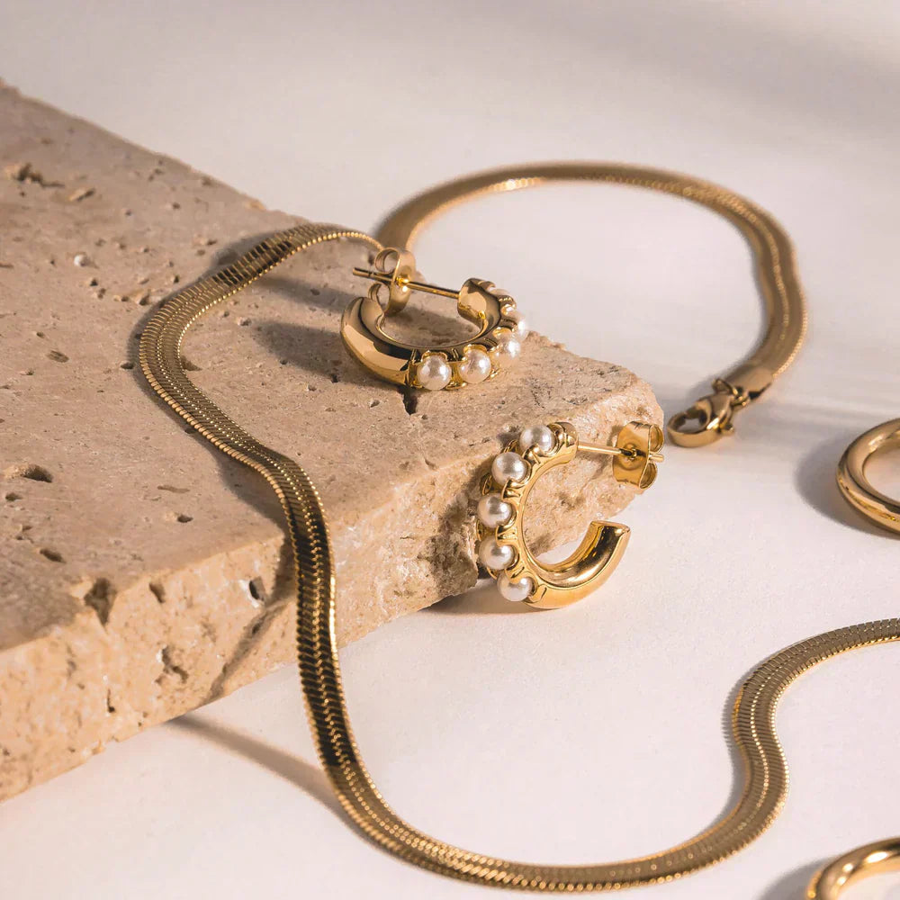 Mother-of-Perla Dije Aretes