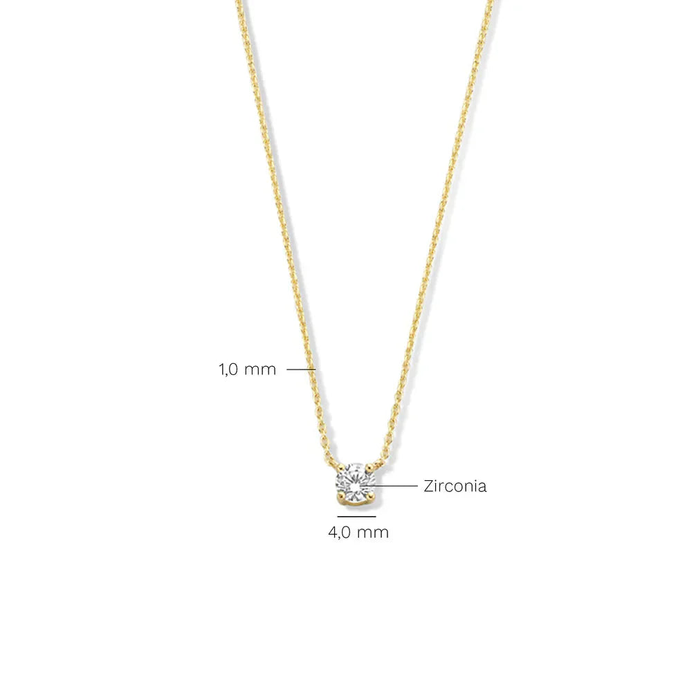 Cléa Moissanite Piedra Collar | Oro