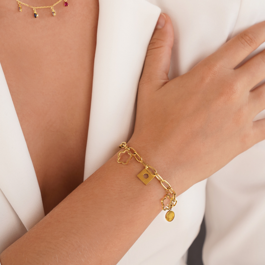 Lucky Daisy Pulsera con Dije