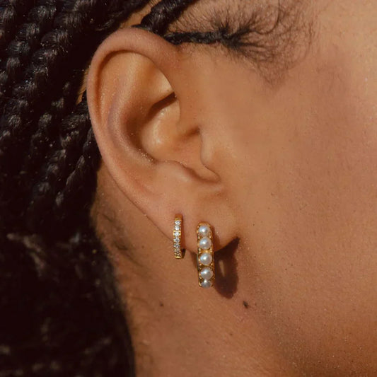 Mother-of-Perla Dije Aretes