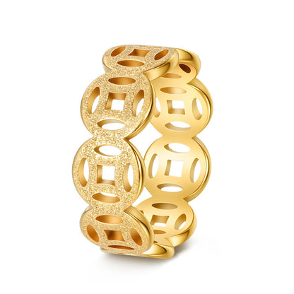 Ella Classic Pattern Anillo | Oro