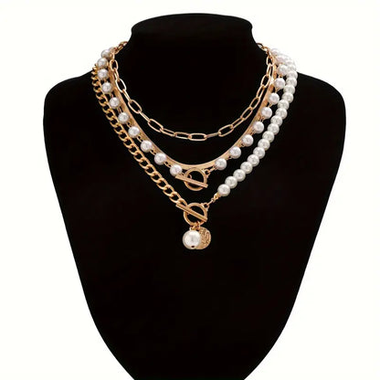 Modern Perla Layered Set de Collares