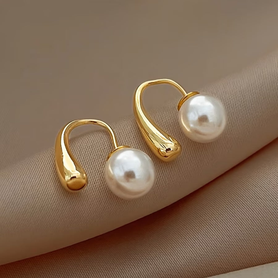 Minimalist Arc Perla aretes