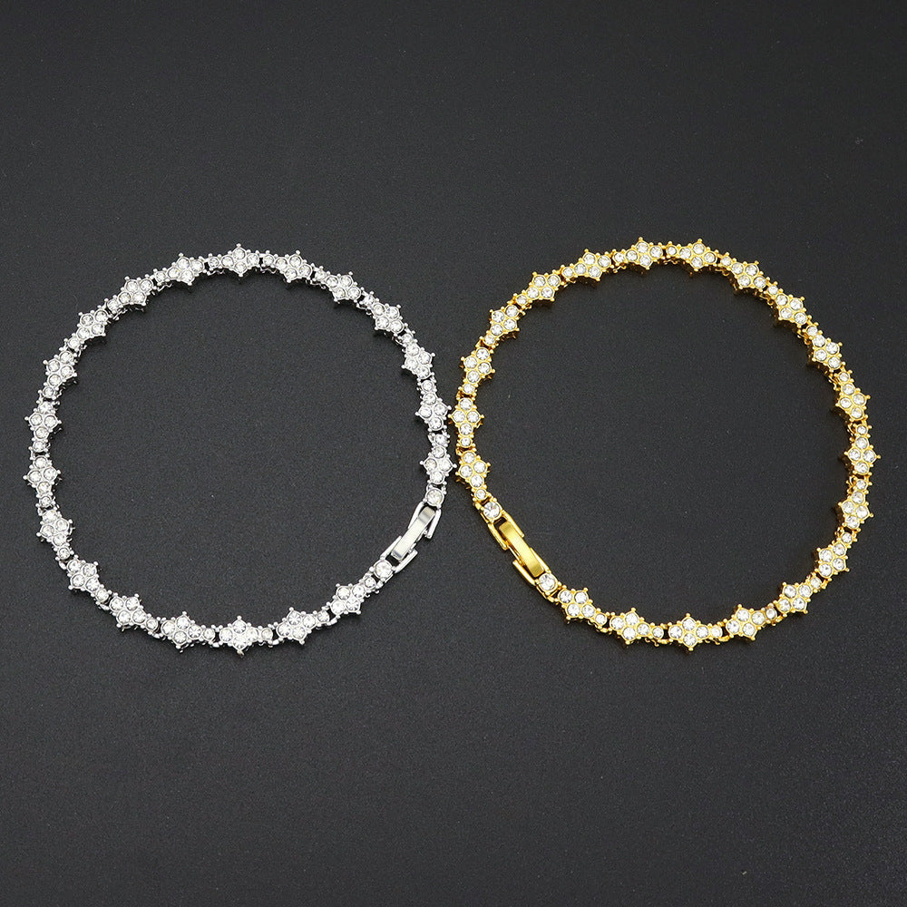 Classic Cluster Pulsera Tenis | Oro
