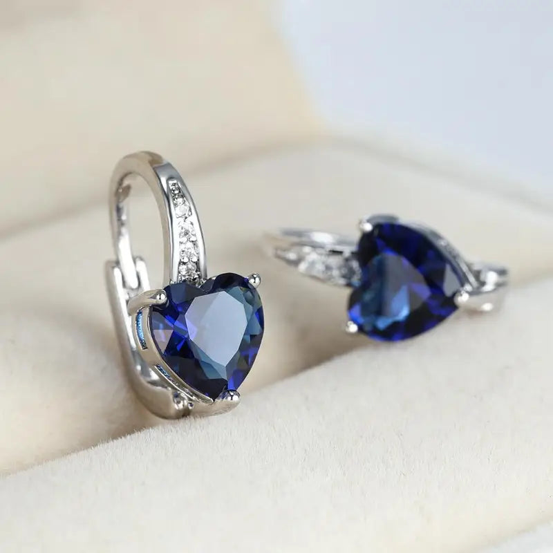 Lunara Cerestelle Aretes | Blanco Oro