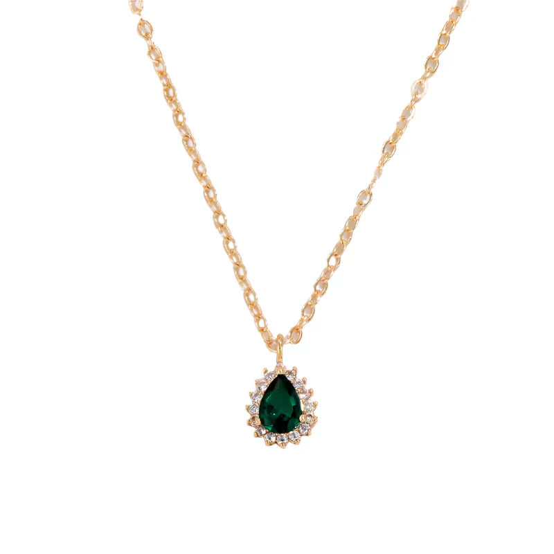 Oro Esmeralda Teardrop Collar