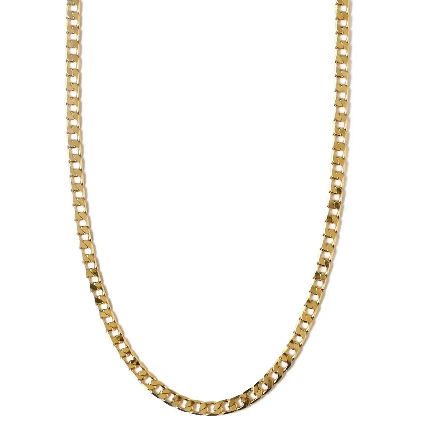 Flat Link Curb Chain Collar | Oro