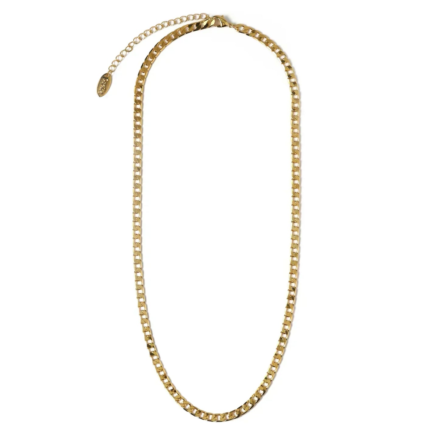 Flat Link Curb Chain Collar | Oro