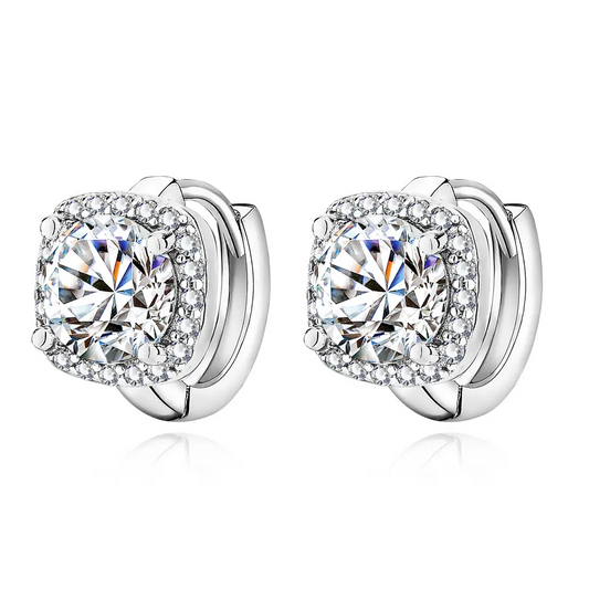 Nadine square aretes | Oro