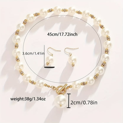 Chunky Perla Statement Set de Collares