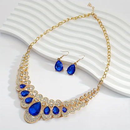 Maevina Zafiro Set de Joyas | Oro