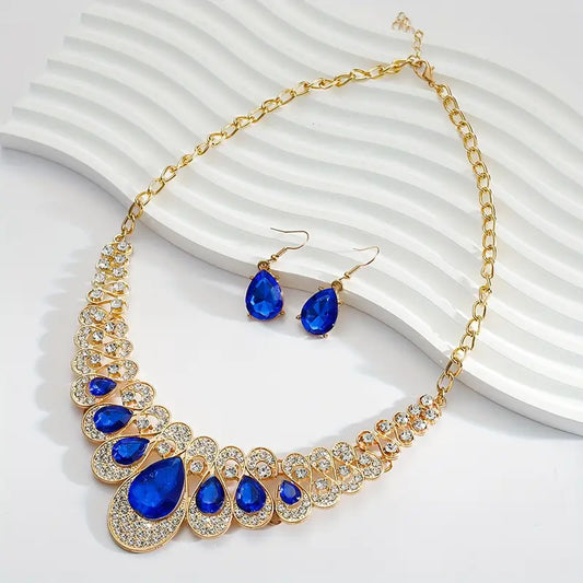 Maevina Zafiro Set de Joyas | Oro