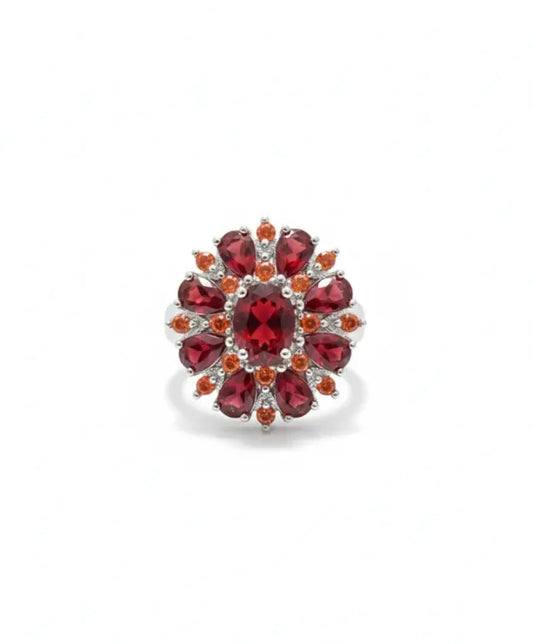 Scarlet Petal Anillo | Oro