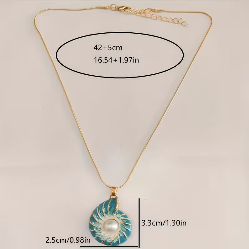 Seashell Perla Oro Collar
