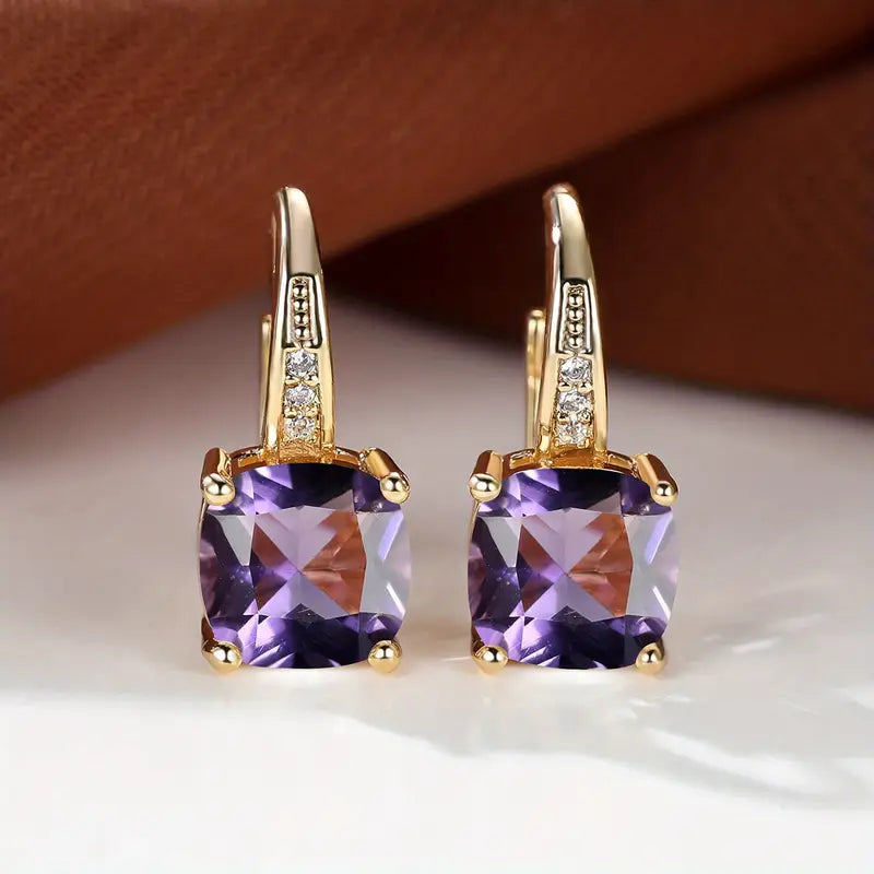 Mystic Piedra Aretes de Aro | Oro