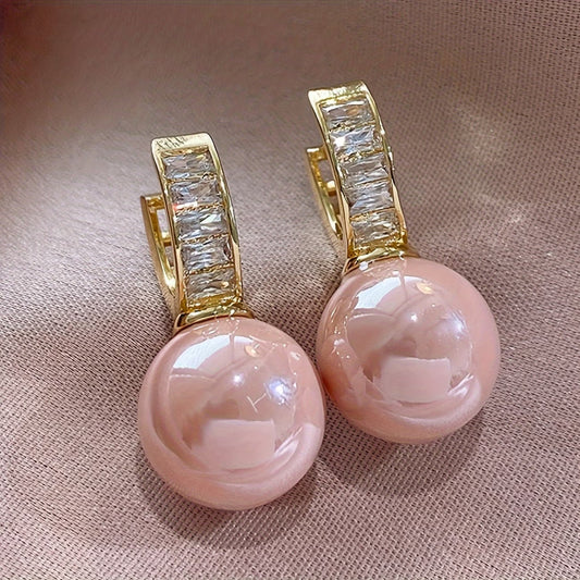 Blushing Aretes de Perlas