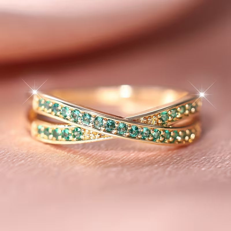 Esmeralda Flow Anillo | Oro