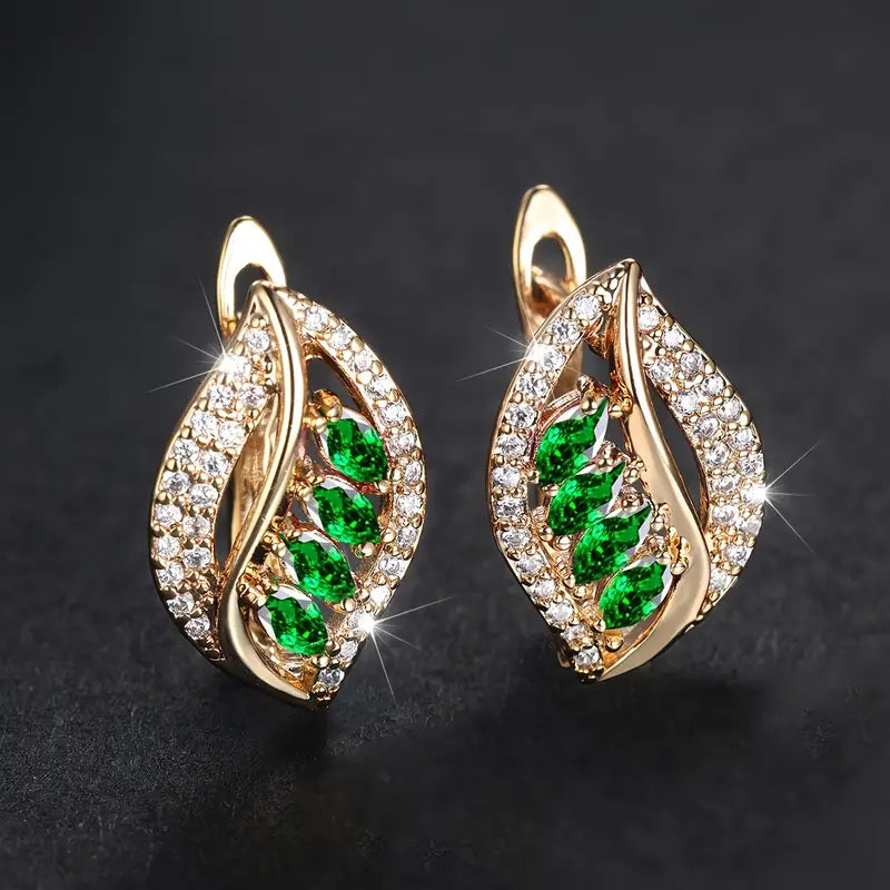 Verdant Island Aretes | Oro