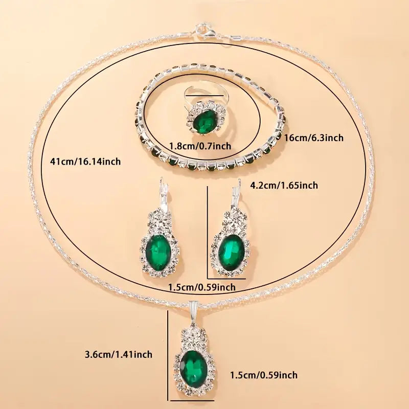 Seloria Grevalyn Set de Joyas | Blanco Oro