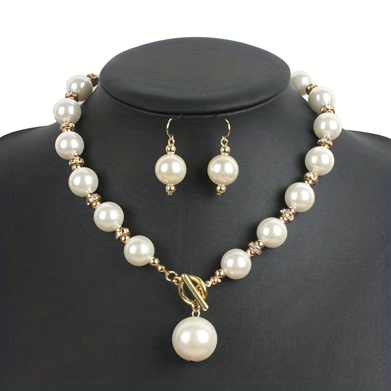 Chunky Perla Statement Set de Collares