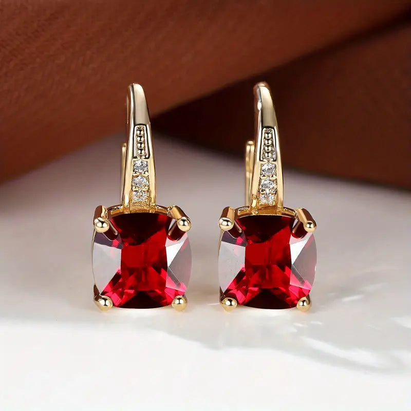 Mystic Piedra Aretes de Aro | Oro