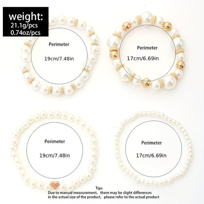 Perla Stacking Set de Pulseras of 4