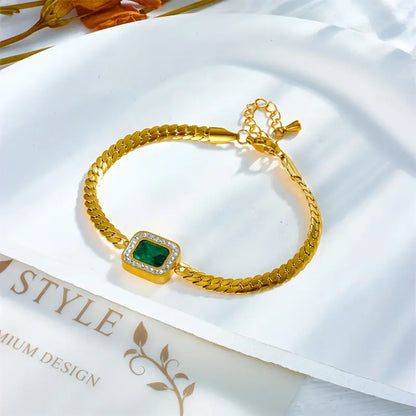 Oro Esmeralda Chain Pulsera