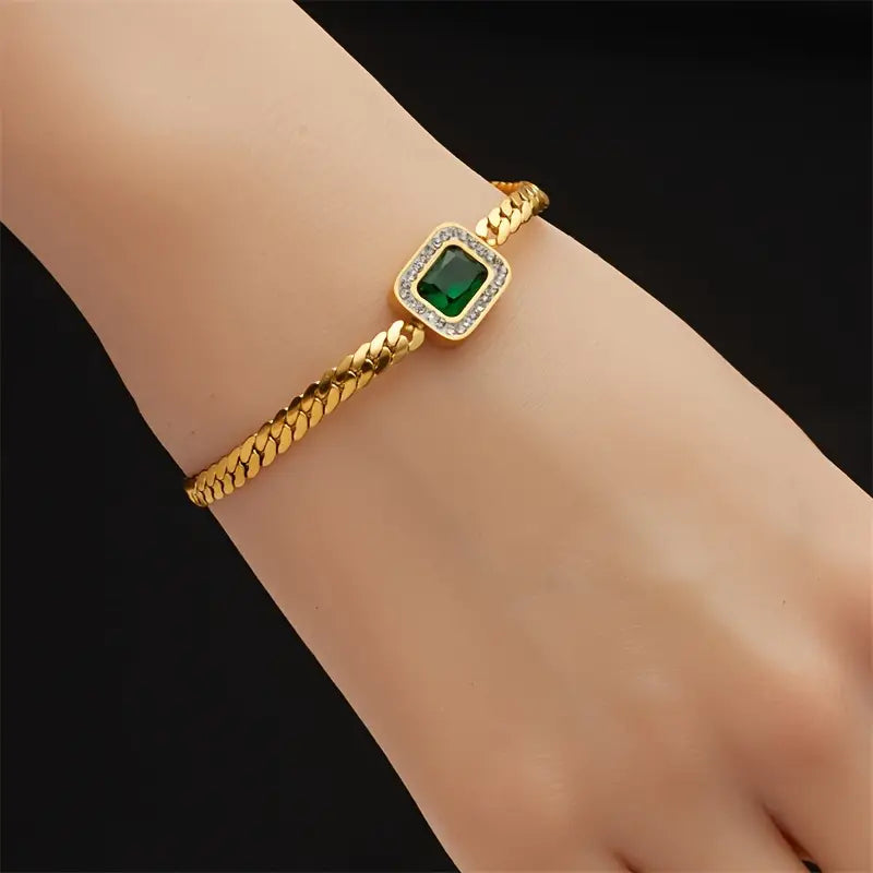 Oro Esmeralda Chain Pulsera