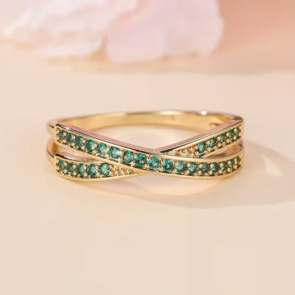 Esmeralda Flow Anillo | Oro