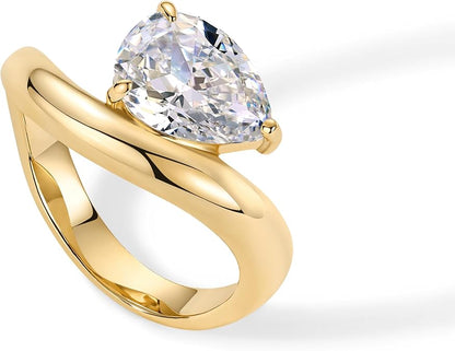 Wavy Promise Anillo | Oro