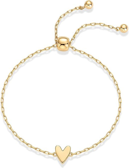 Radiant Corazón Pulseras | Oro