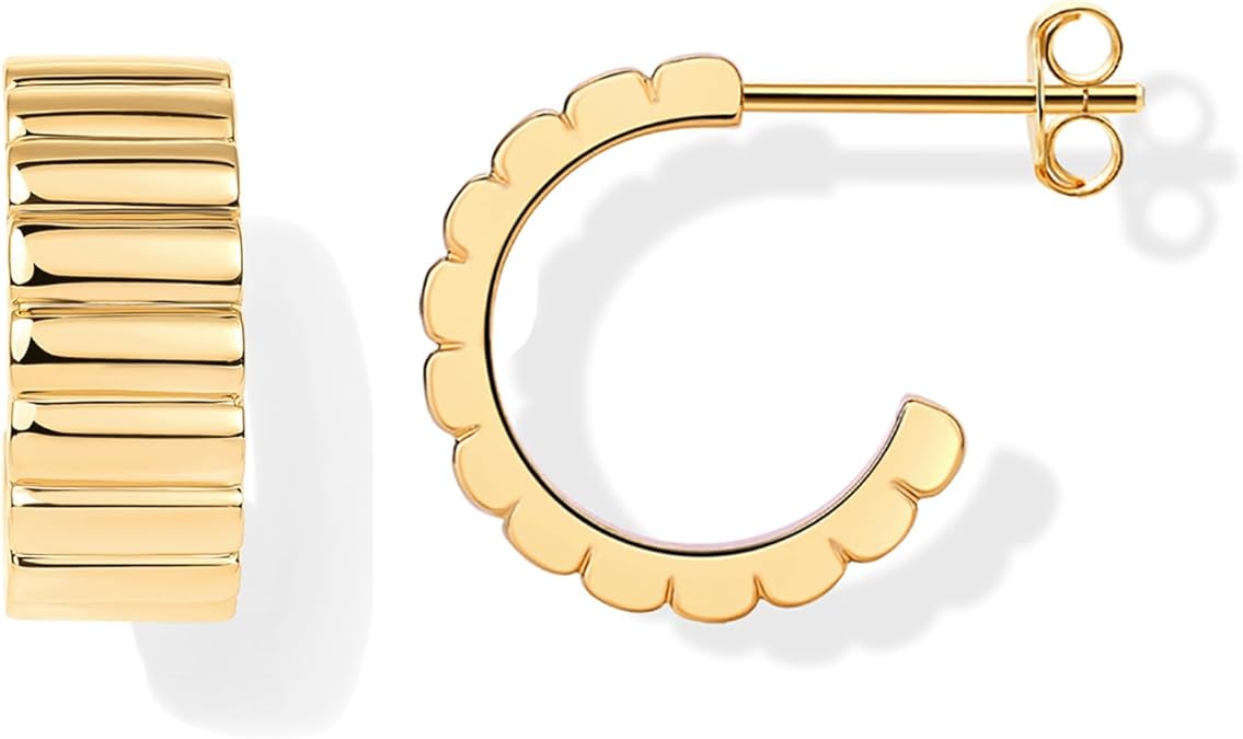 Classic Ridge Aretes | Oro