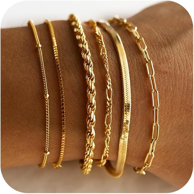 Isabella Vernetta set de pulseras | Oro