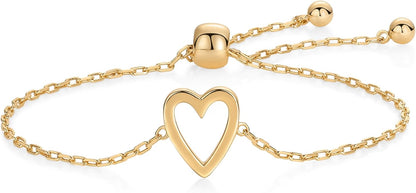 Radiant Corazón Pulseras | Oro