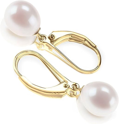 Perla Dangle Aretes | Oro