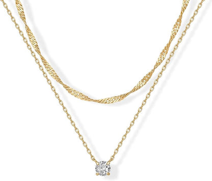 Halo Layered Collar | Oro